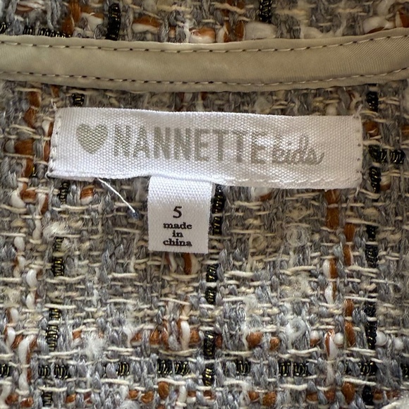 Nanette Kids Winter Tweed Coat - Picture 2 of 8